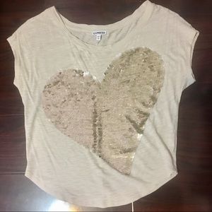Express sequin top